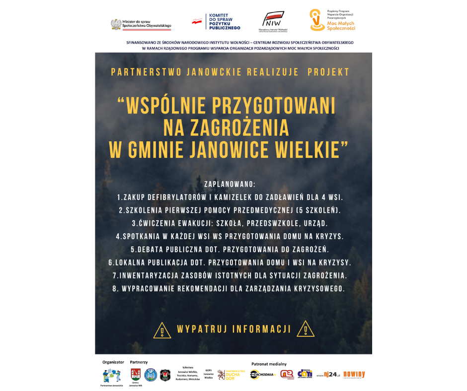 Rozpoczynamy nowy projekt dot. bezpieczeństwa