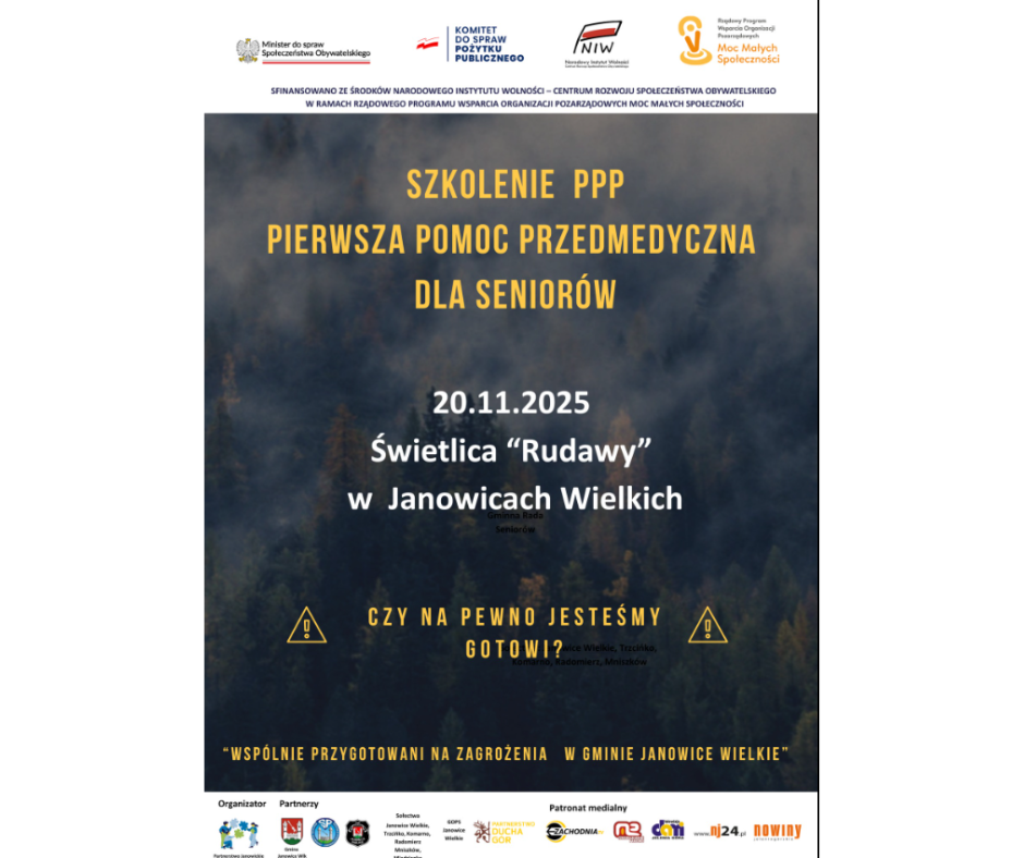 20.11.2025 szkolenie PPP dla seniorów-zaproszenie